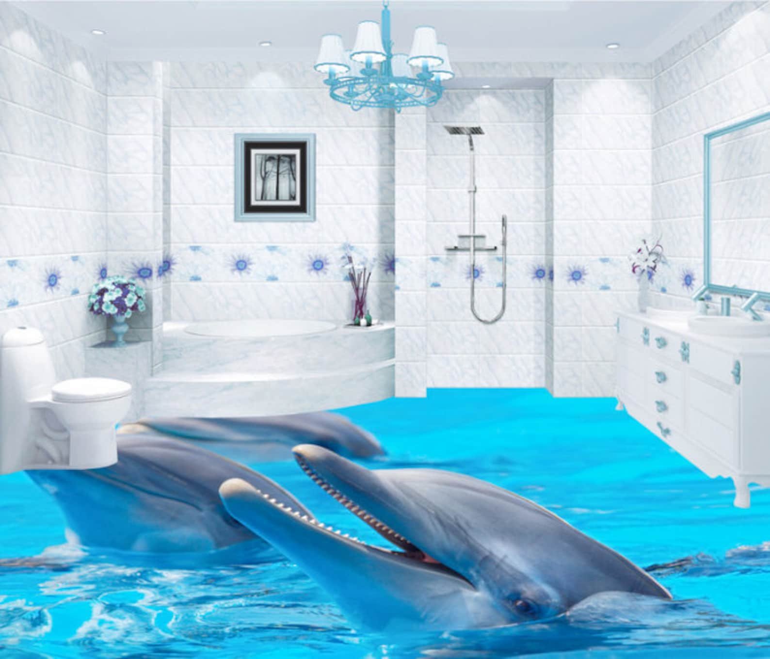 Дизайн ванн с дельфинами (72 фото)