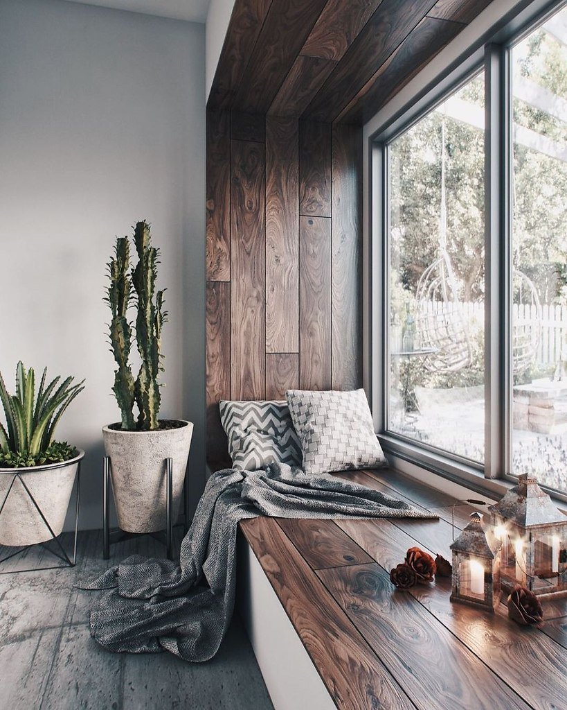 Подоконник в стиле лофт