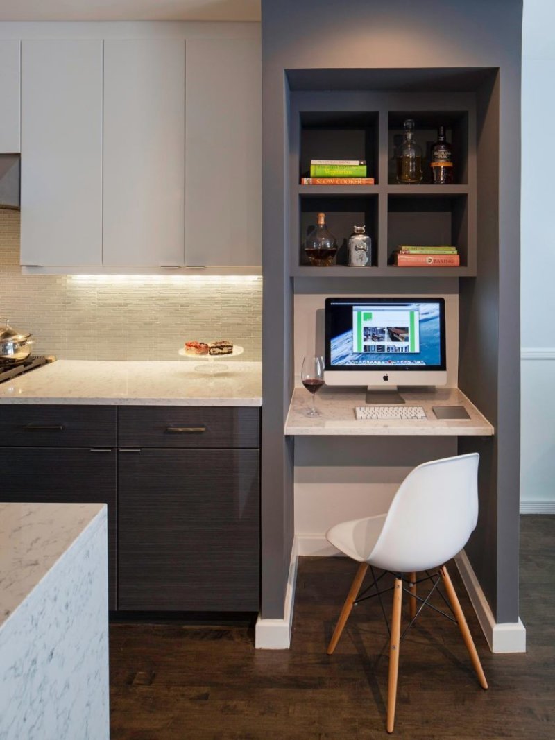 Дизайн проект интерьера квартиры с элементами ар-деко (гостиная, кабинет, кухня)