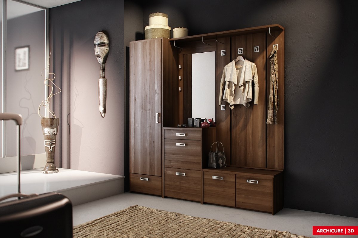 Шпонированные панели Wallhof Wood "тик"