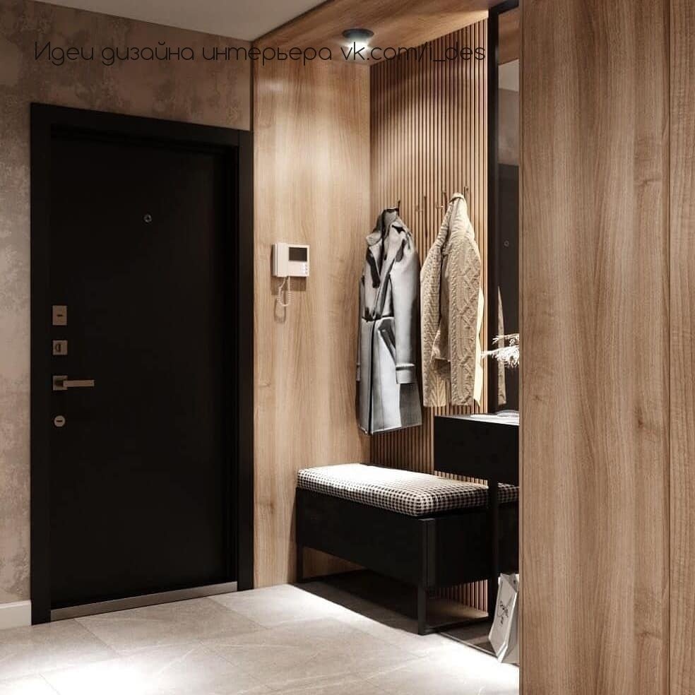 Панели в прихожей из ламината