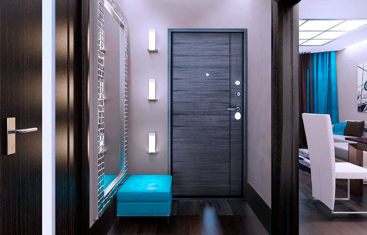 Двери венге в интерьере прихожей