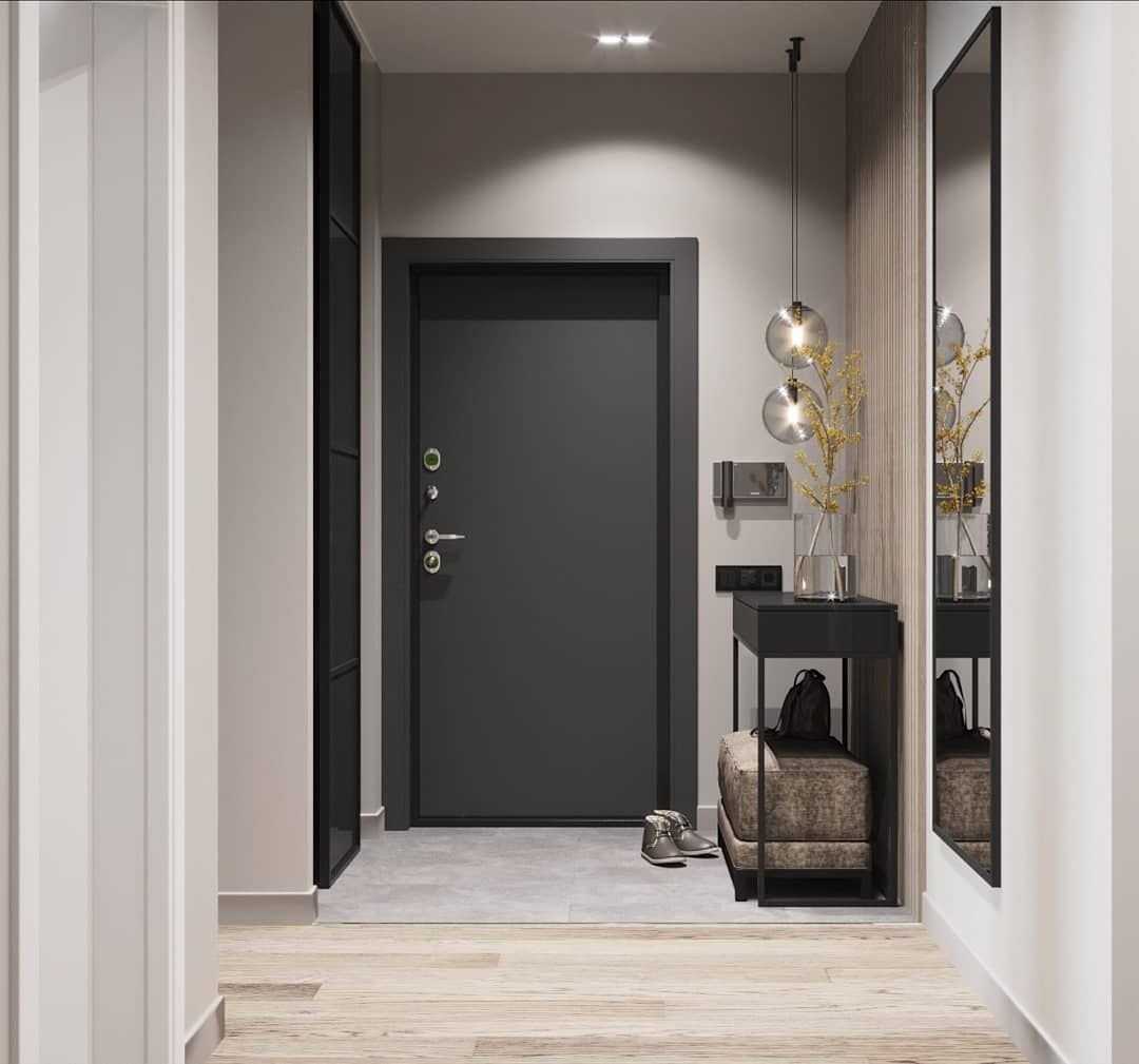 Темные двери в интерьере