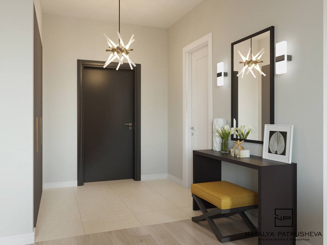 Узкая прихожая лофт