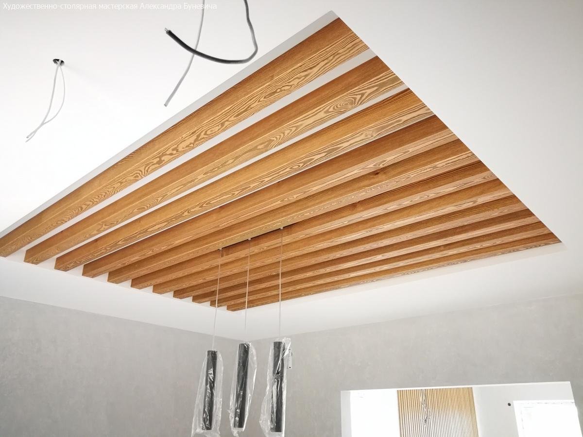 Параметрический потолок из реек