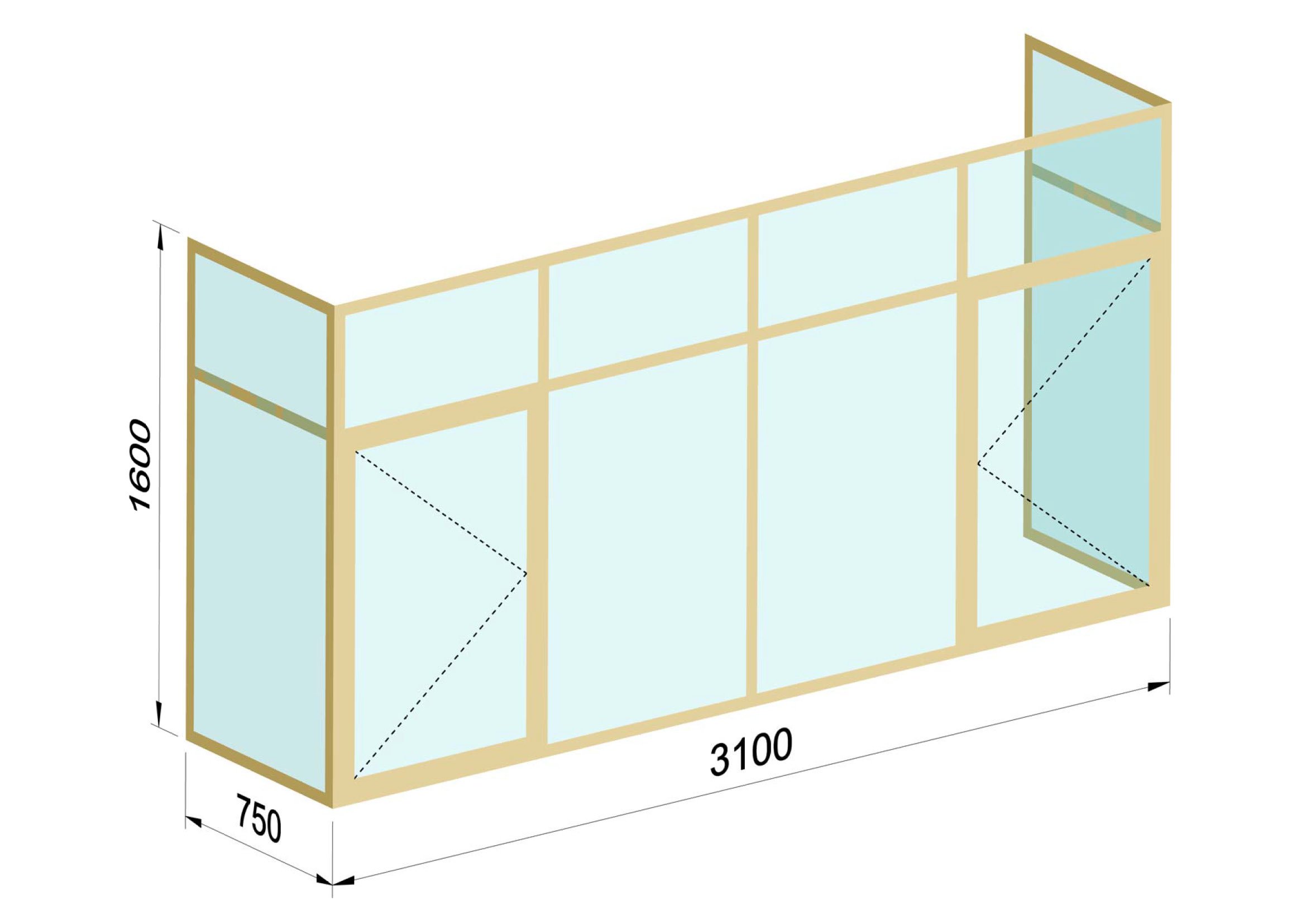 Схема балкона в панельном доме