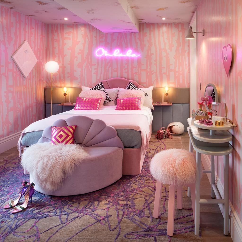 Красивая и милая комната для девочек в Minecraft