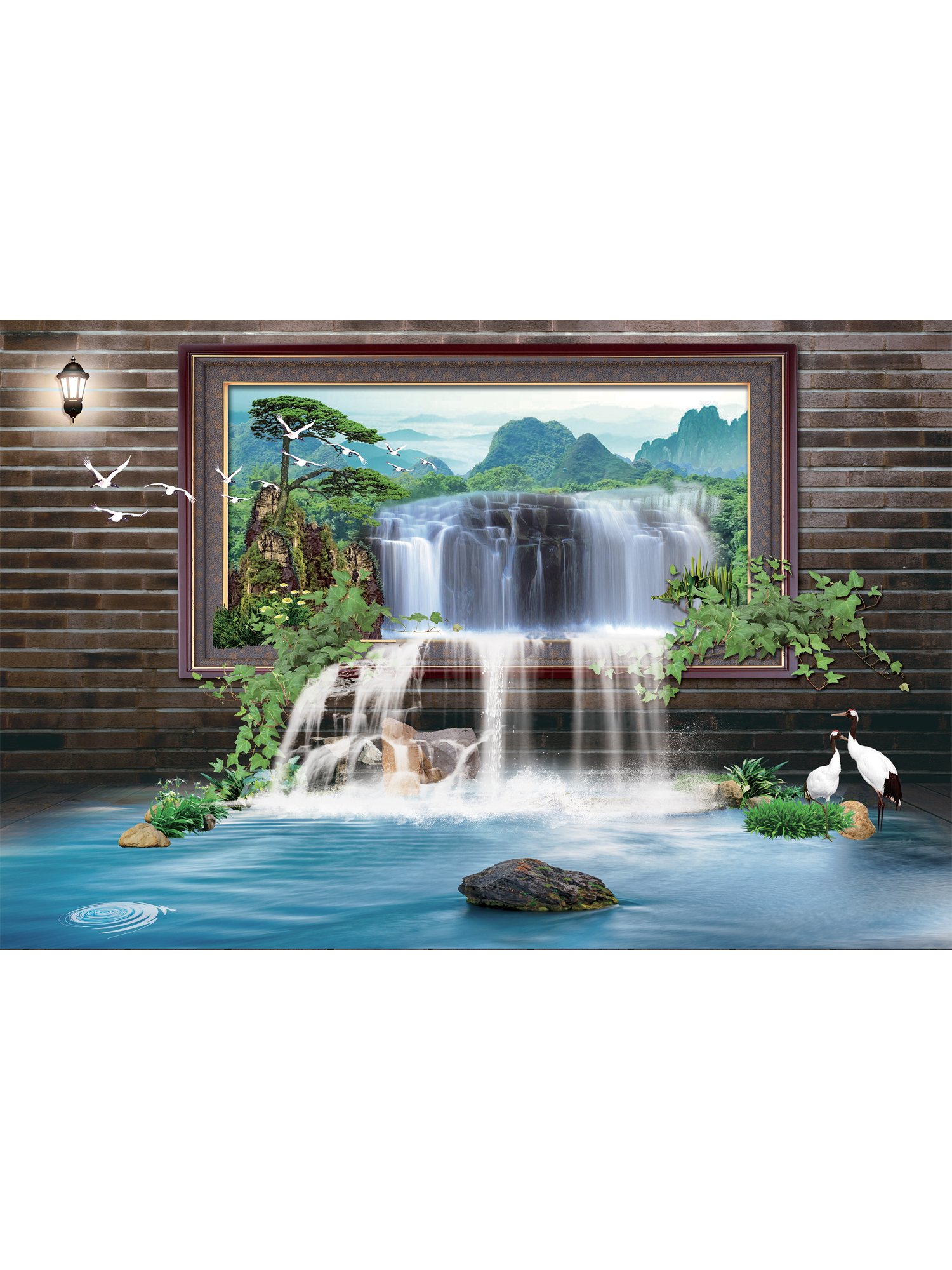 Комар водопад. Фотообои водопад на стену 3д. 3д фрески на стену с водопадами. Фреска водопад. Обои с водопадами флизелиновые 3d.
