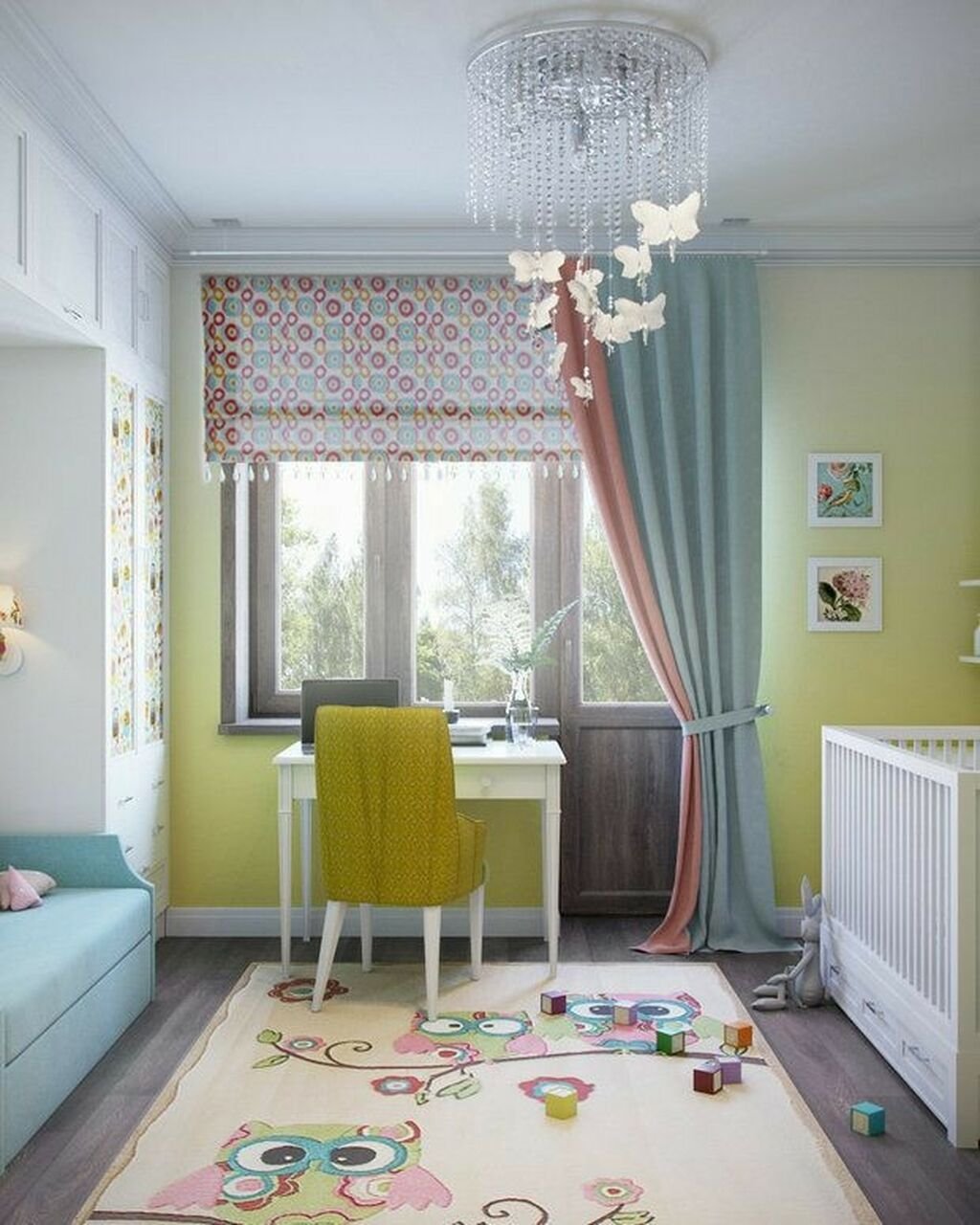 Ремонт детской комнаты для девочки, 56 фото идей