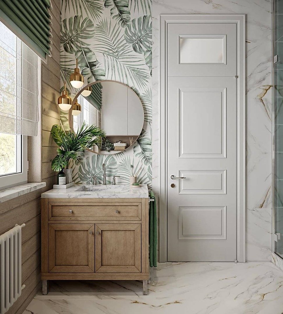 Ванная Скандинавский стиль Керама Марацци