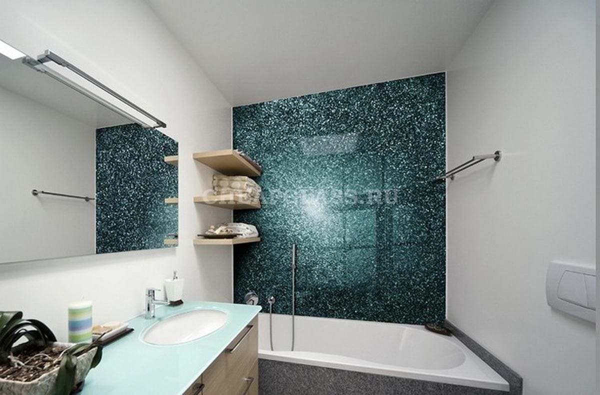 Ванная в темно синих тонах
