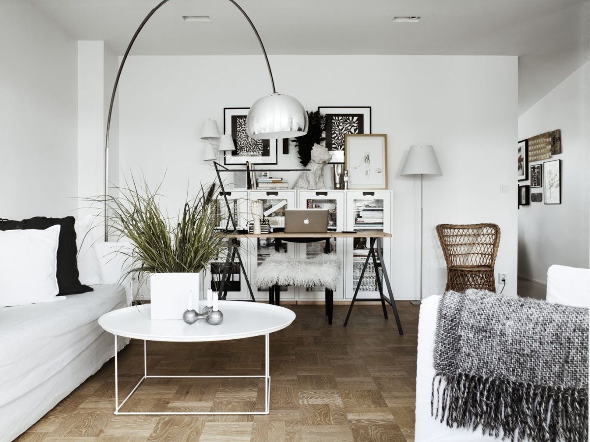 Торшеры в скандинавском интерьере