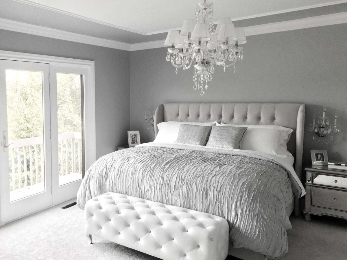 Спальня в стиле Минимализм с синим