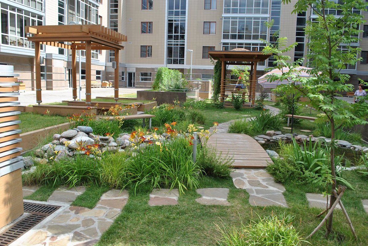 Придомовая территория загородного дома