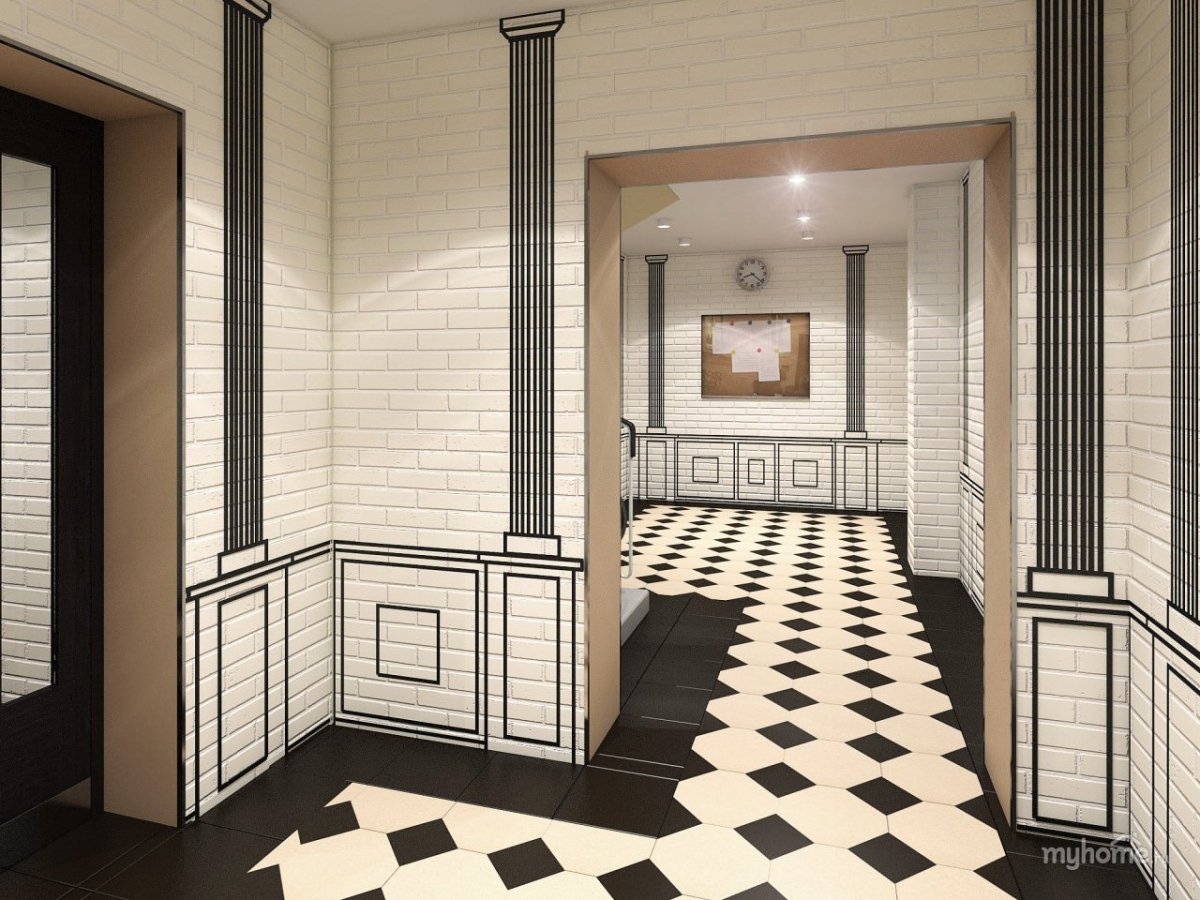 Холл в многоквартирном доме