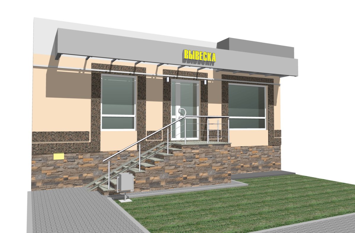 Входная группа фасад