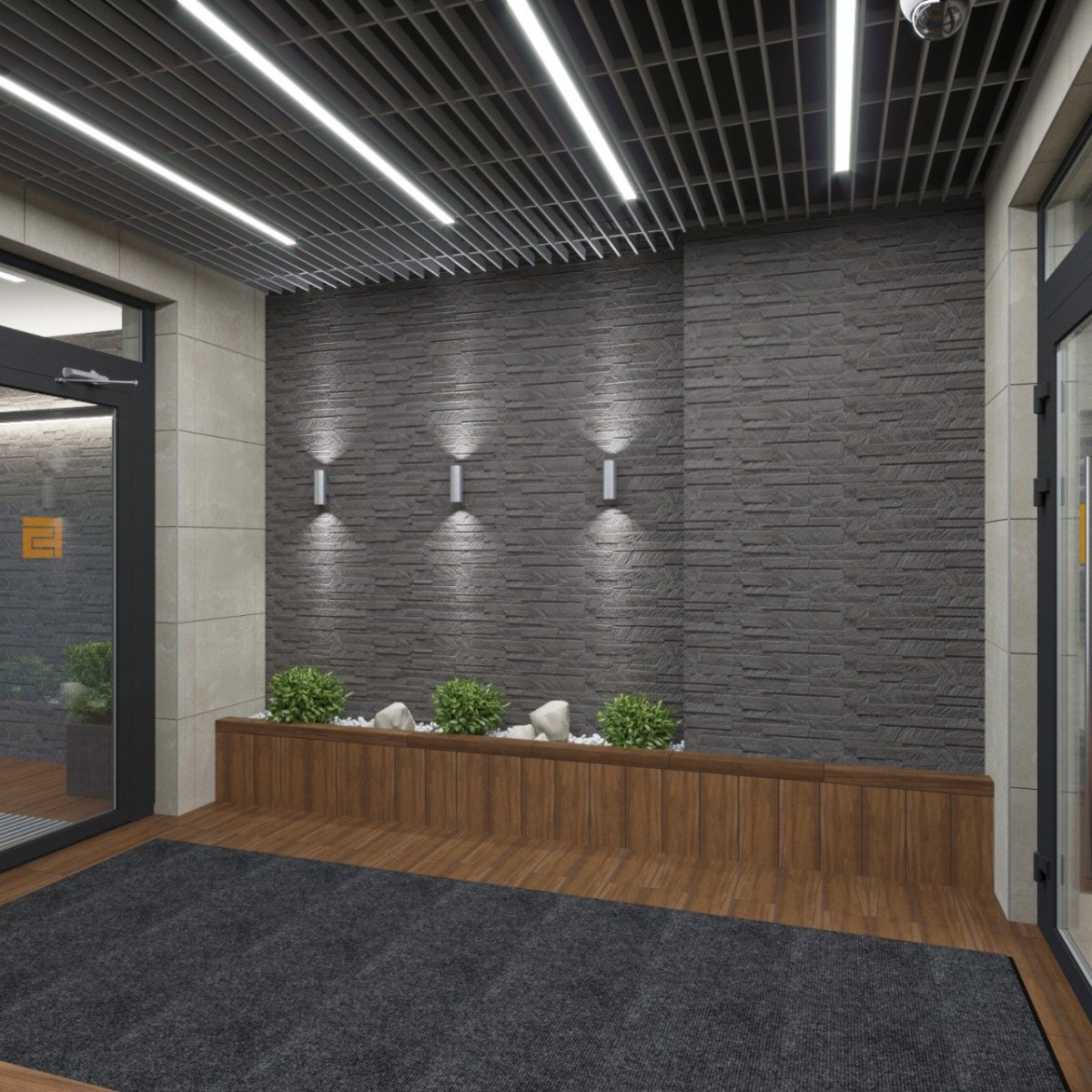 Интерьер лифтового холла