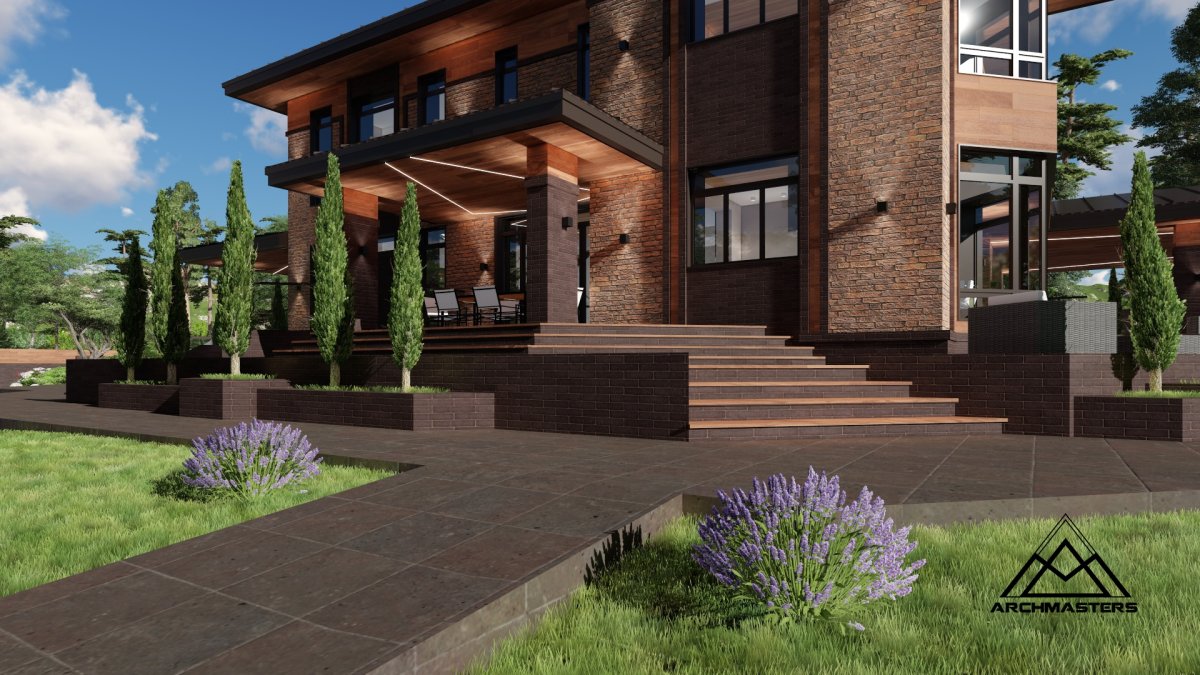 Дом в стиле Райта archmasters