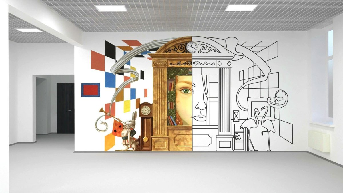 Креативные стены в школе