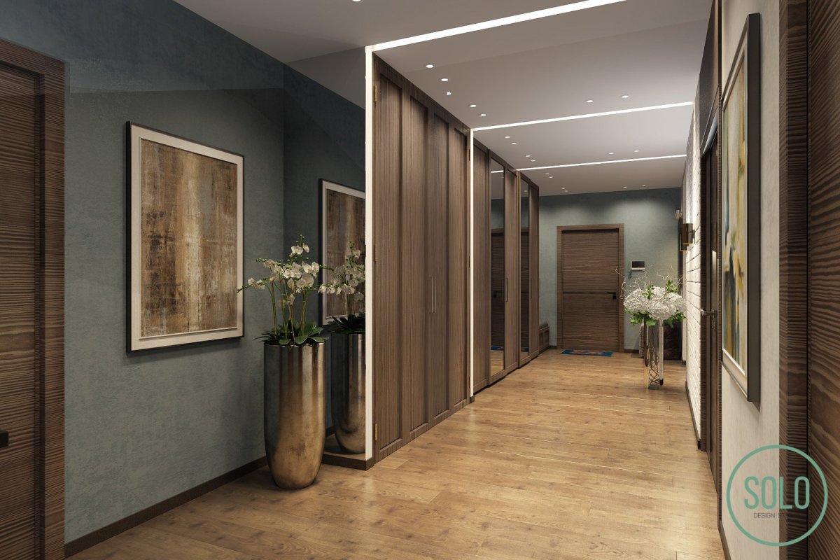 МДФ панели в интерьере прихожей