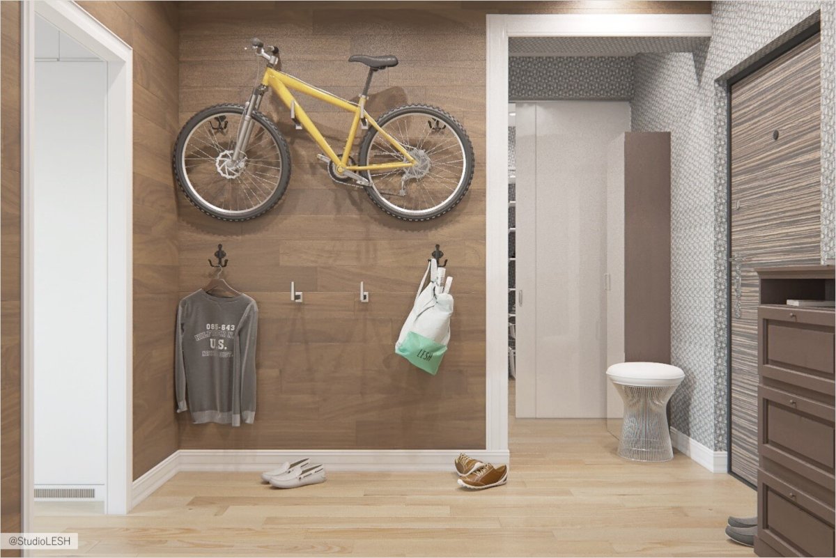 Прихожая в экостиле