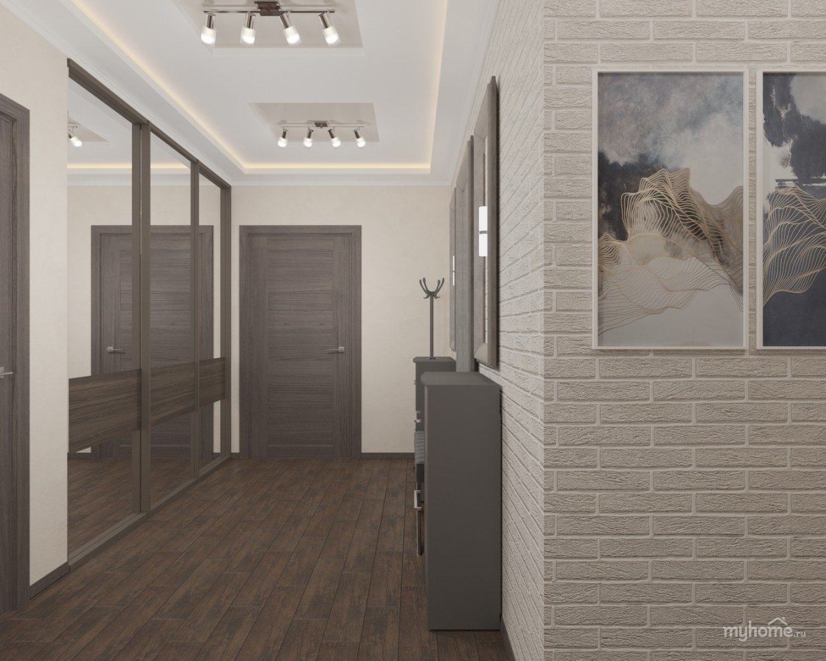 Шкаф в прихожую в стиле лофт