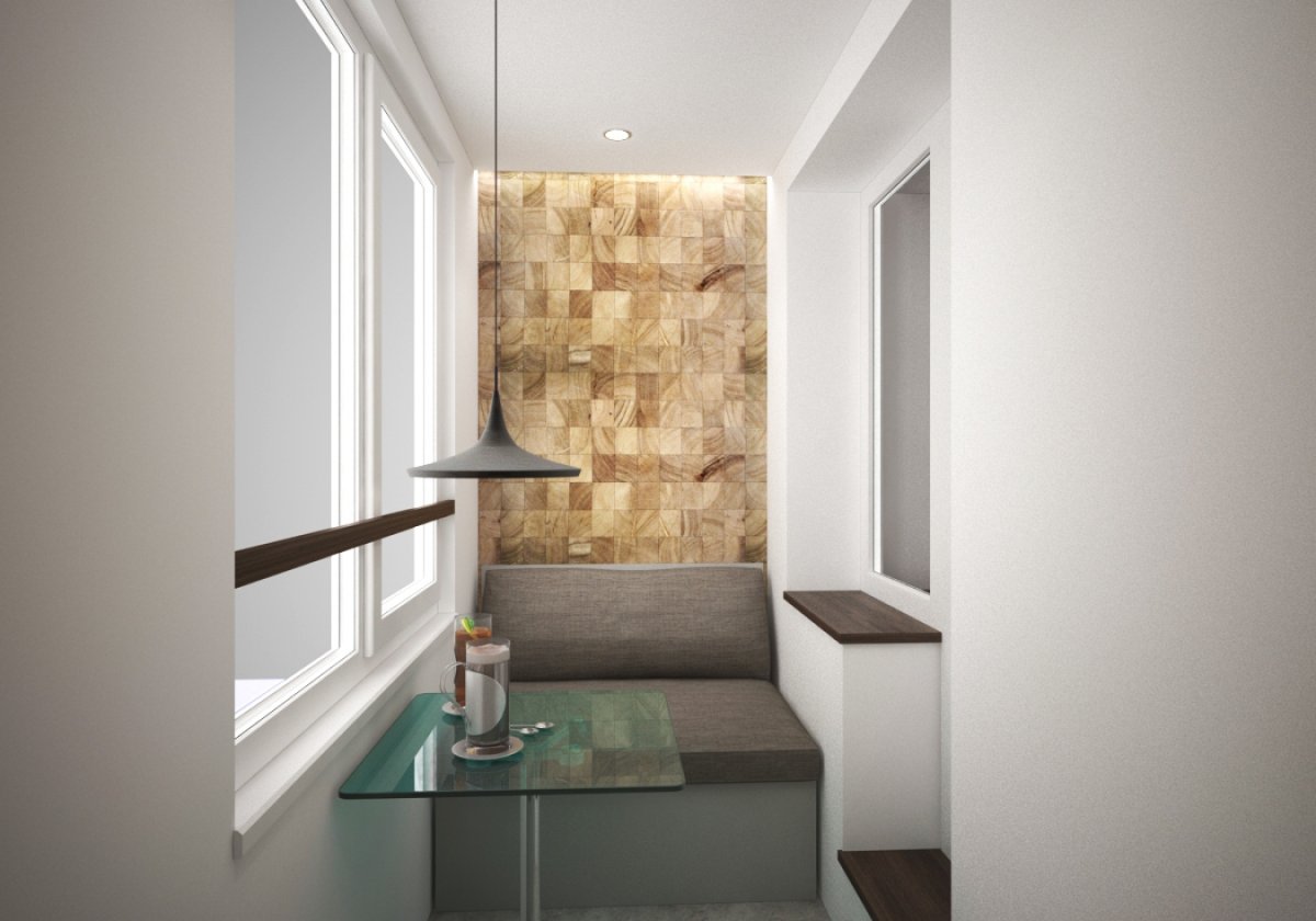 Дизайнерская отделка балкона