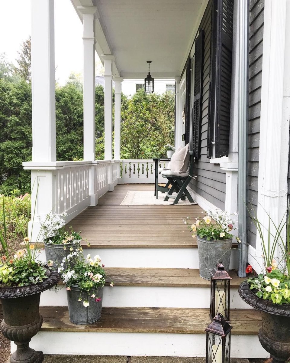 Красивые ступеньки для террасы