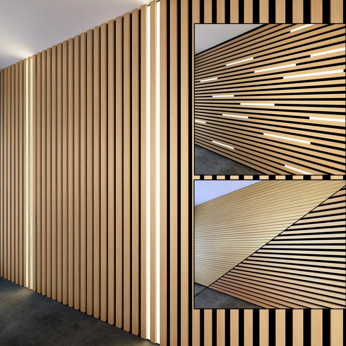 Рейки в интерьере маленькой квартиры