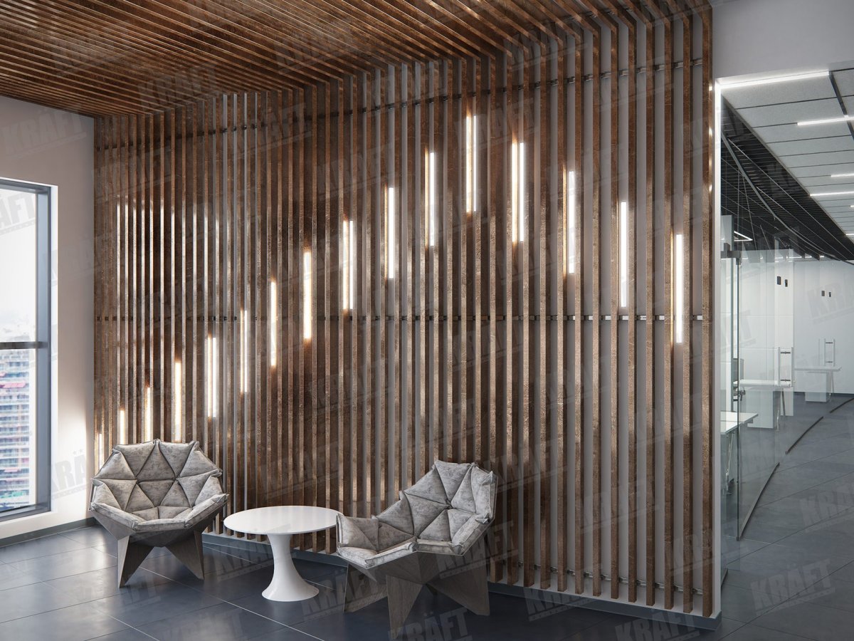 Деревянные панели Batten Wall