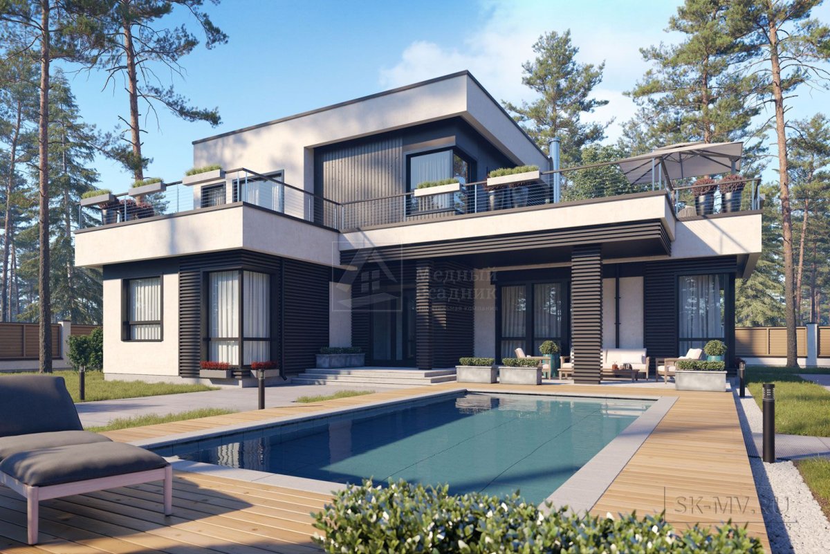 Проекты домов с плоской кровлей