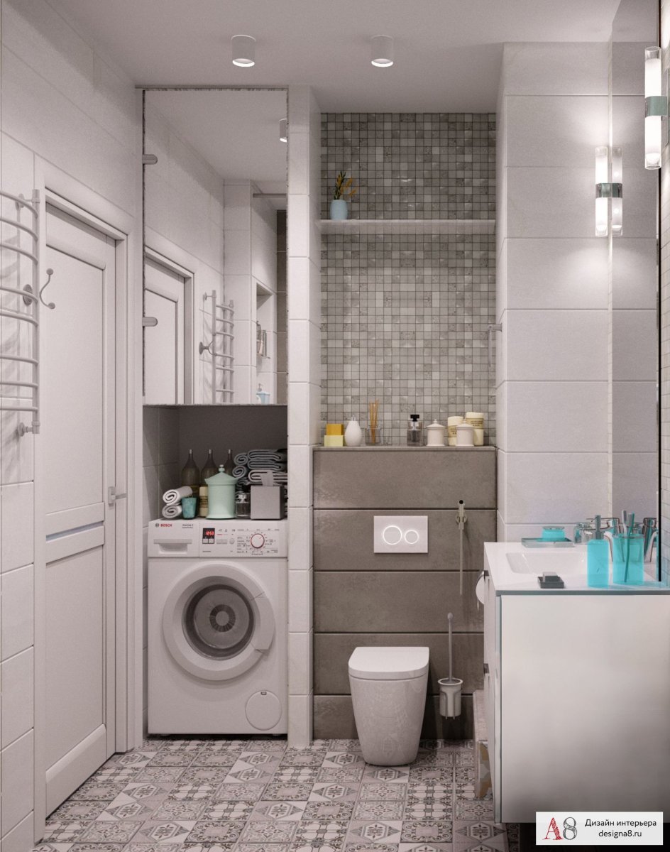 Ванная совмещенная с туалетом