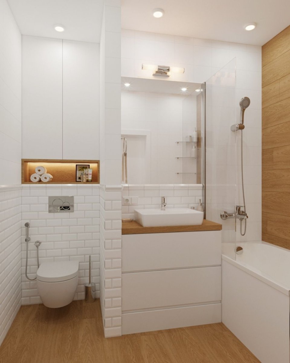 Ванная п44 однушка