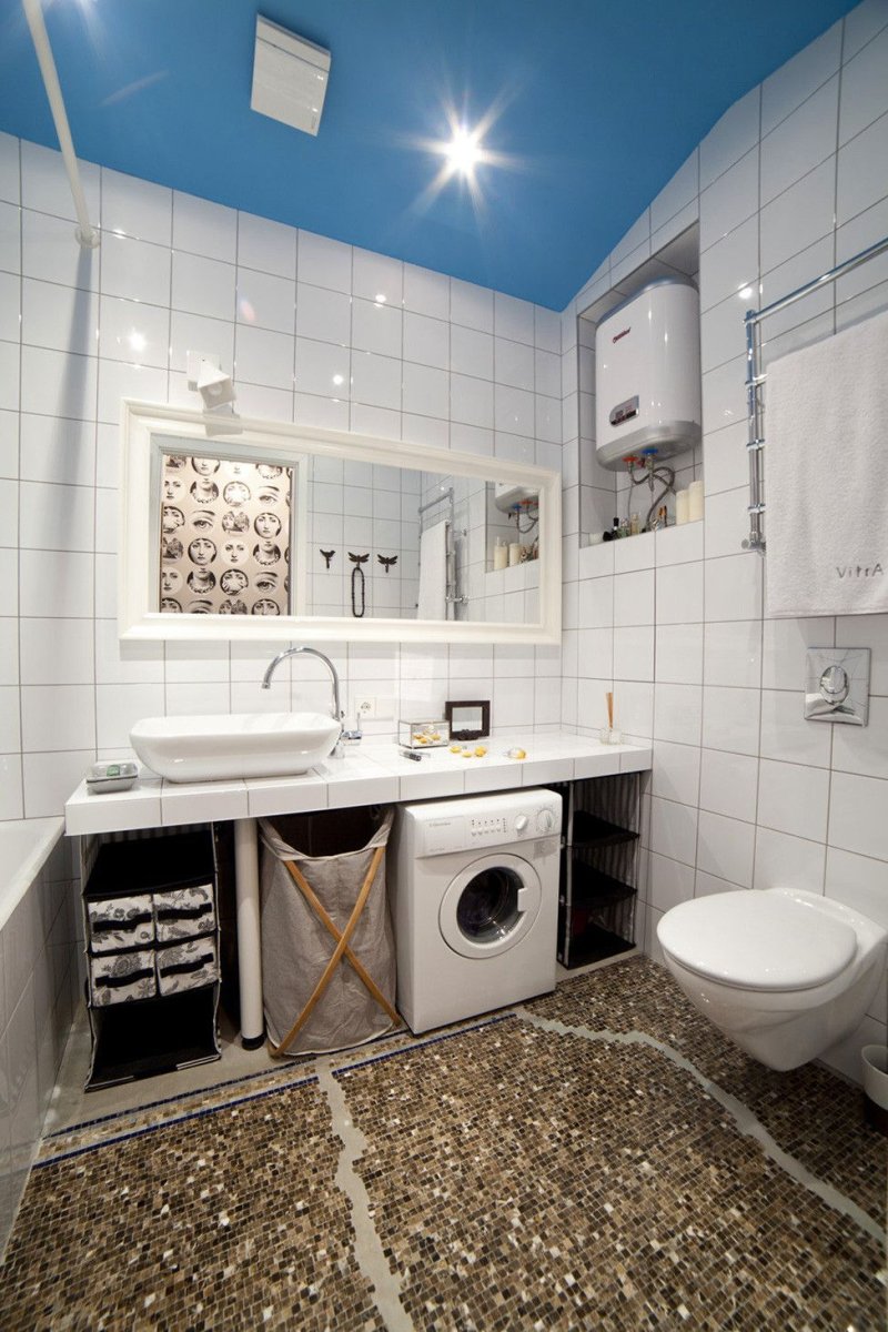 Санузел в однокомнатной квартире