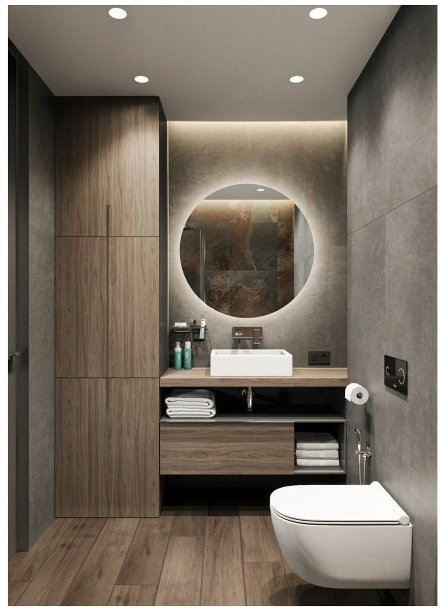 Интерьер небольшой ванной