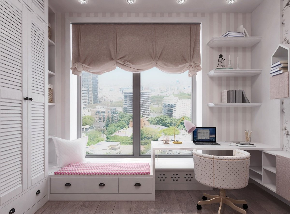 Шкаф вокруг окна икеа