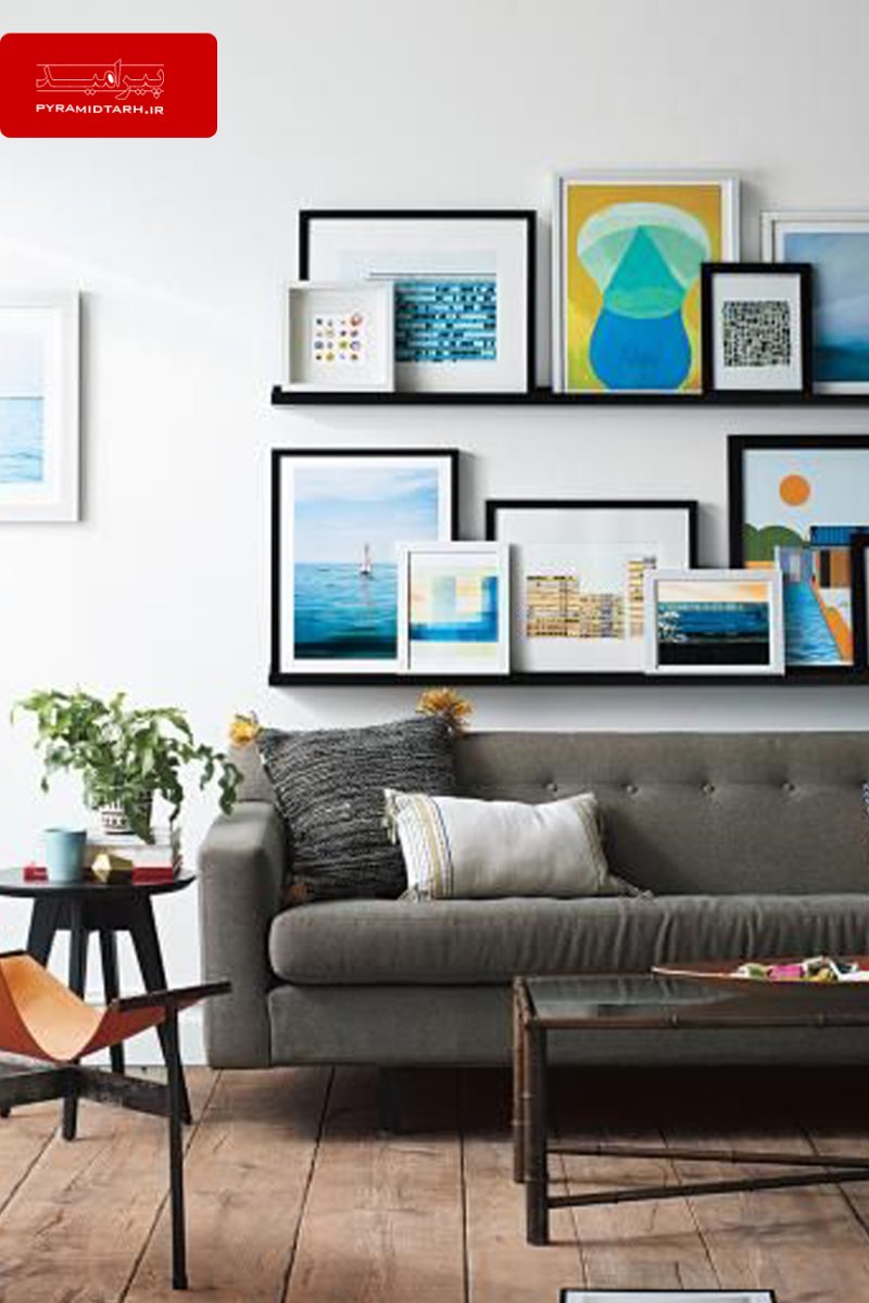 Полки над диваном