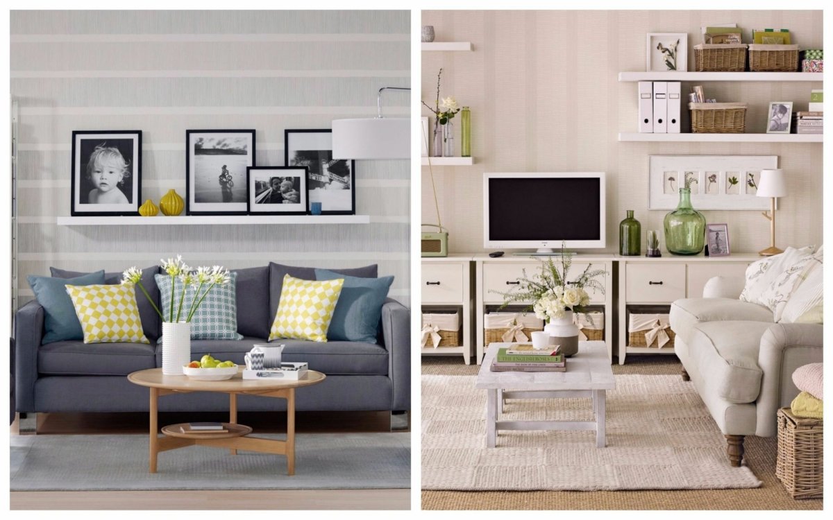 Полки в интерьере