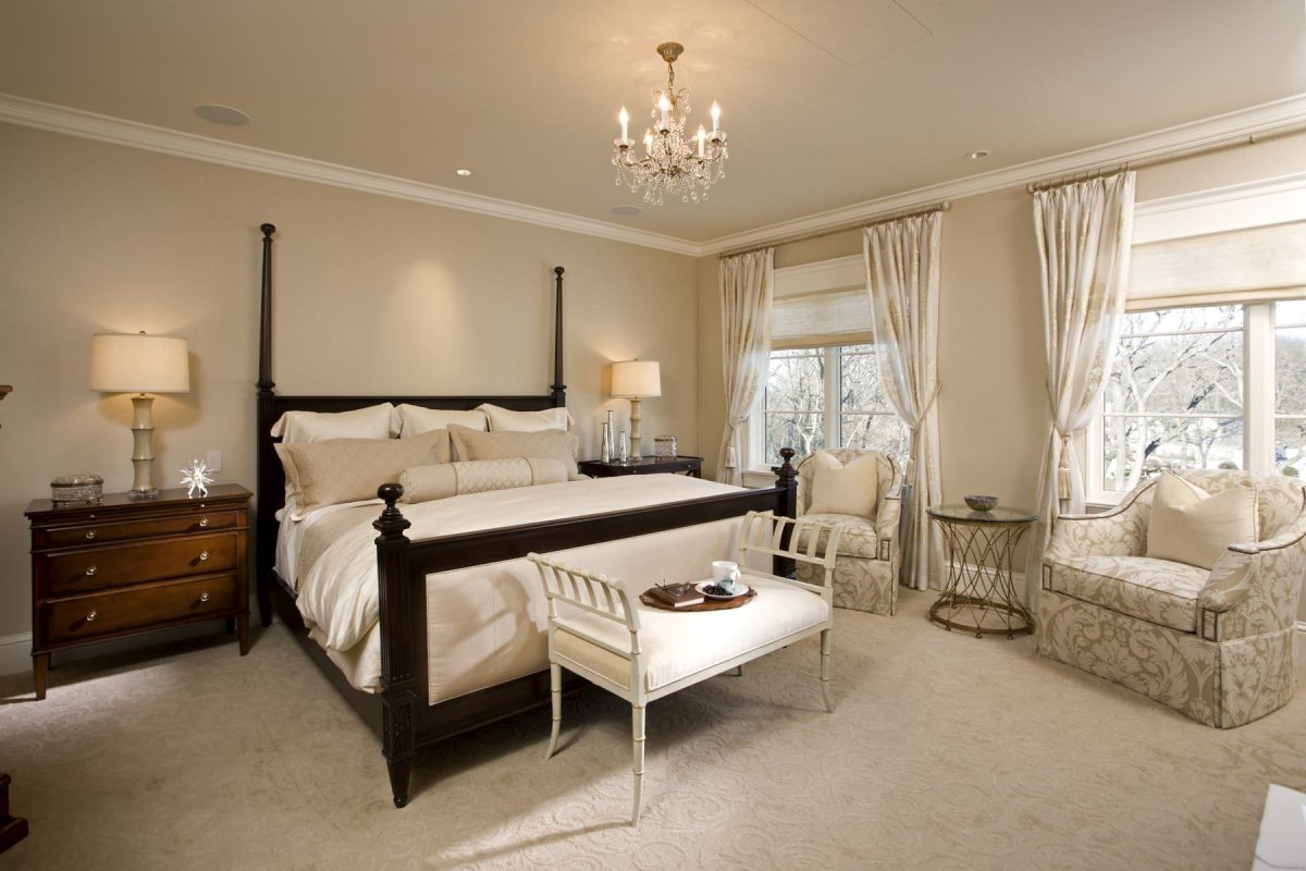 Карнизы для штор в спальню