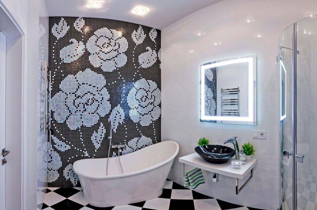 Цветная ванная комната