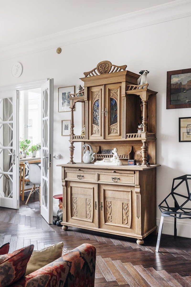 Кухонный буфет в стиле Прованс декупаж