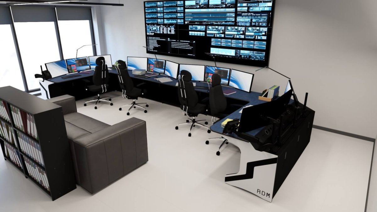 Рабочее место трейдера в офисе