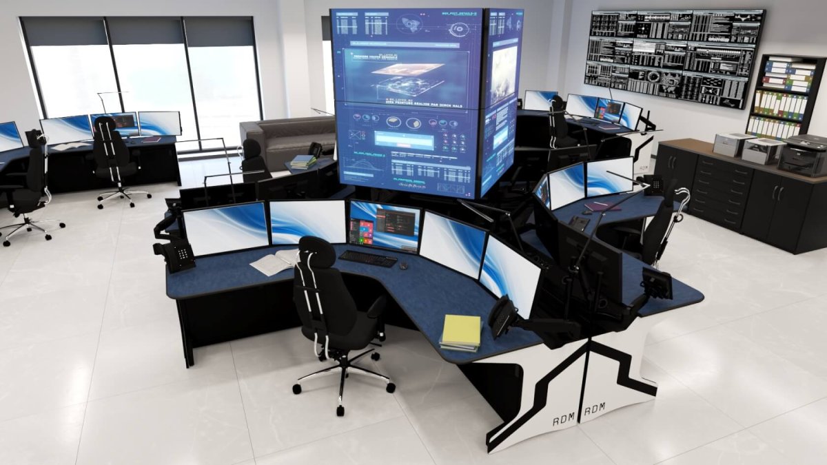 Светло серые стены в офисе