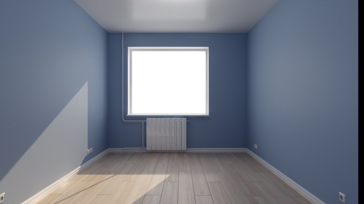 Отделка спальни без мебели