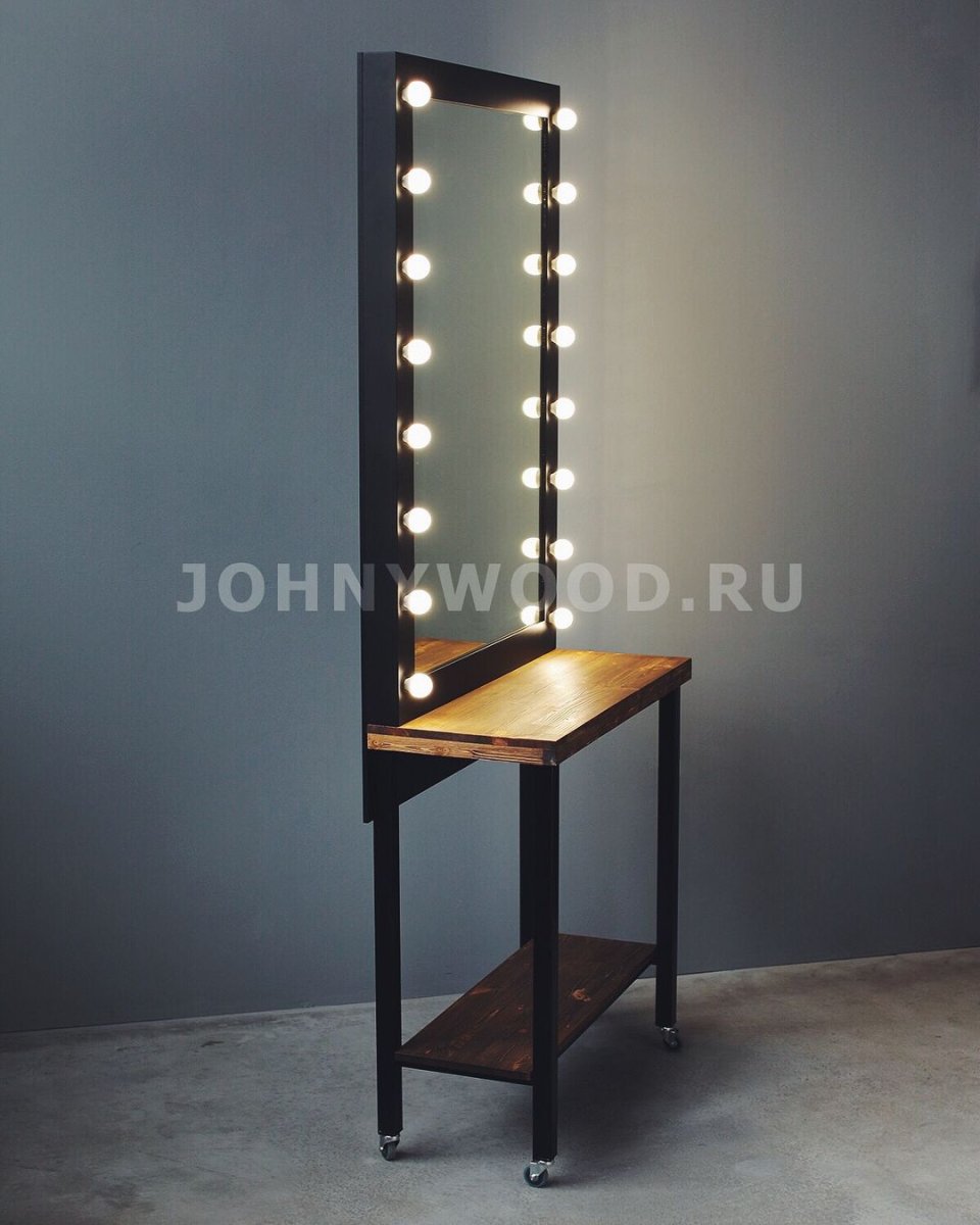 Гримерное зеркало лофт