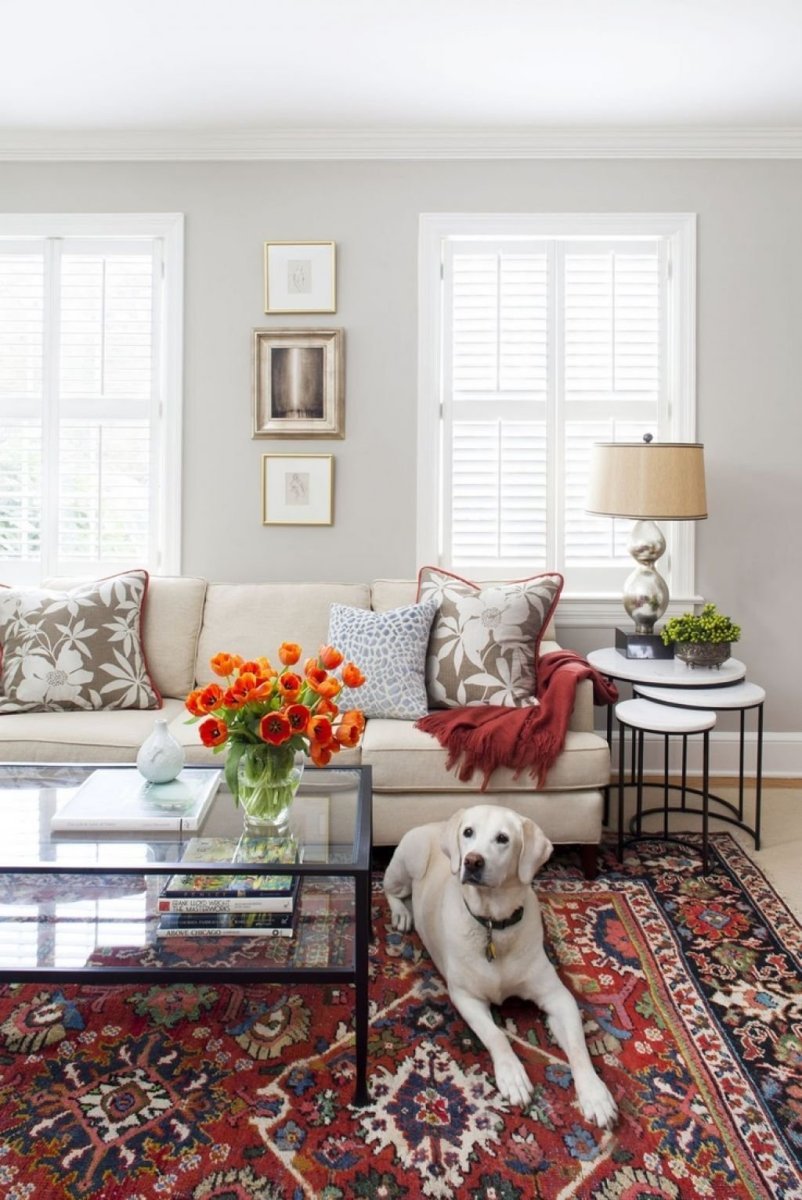 Ковер в скандинавском интерьере