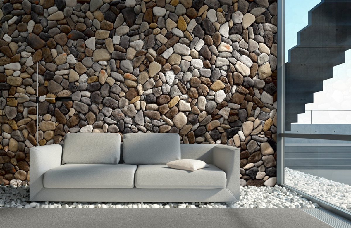 Объемная каменная стенка