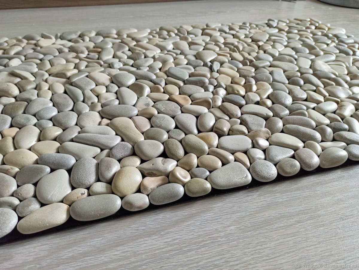 Галька в интерьере