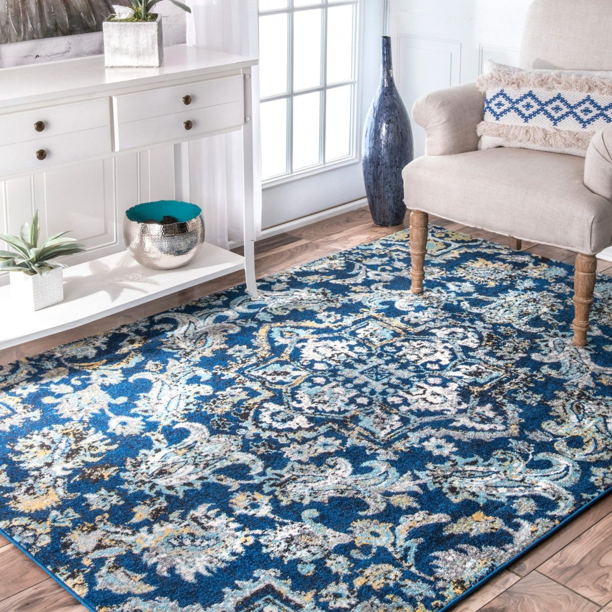 Ковры синего цвета