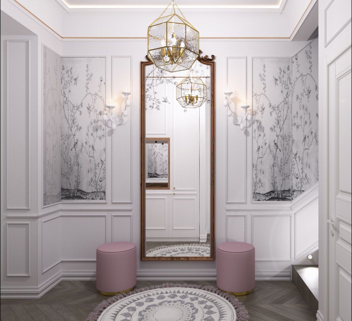 Скандинавский стиль прихожая коридор